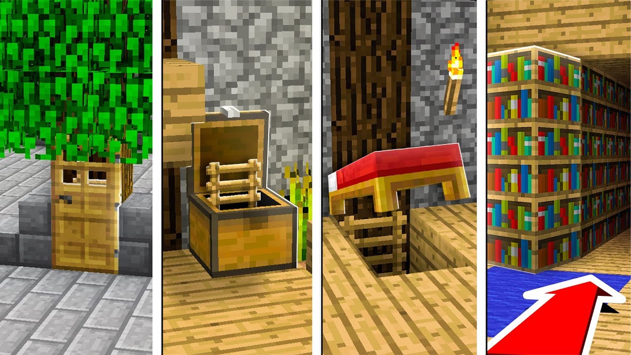 5 PASSAGES SECRETS QUE VOUS POUVEZ FAIRE DANS MINECRAFT !