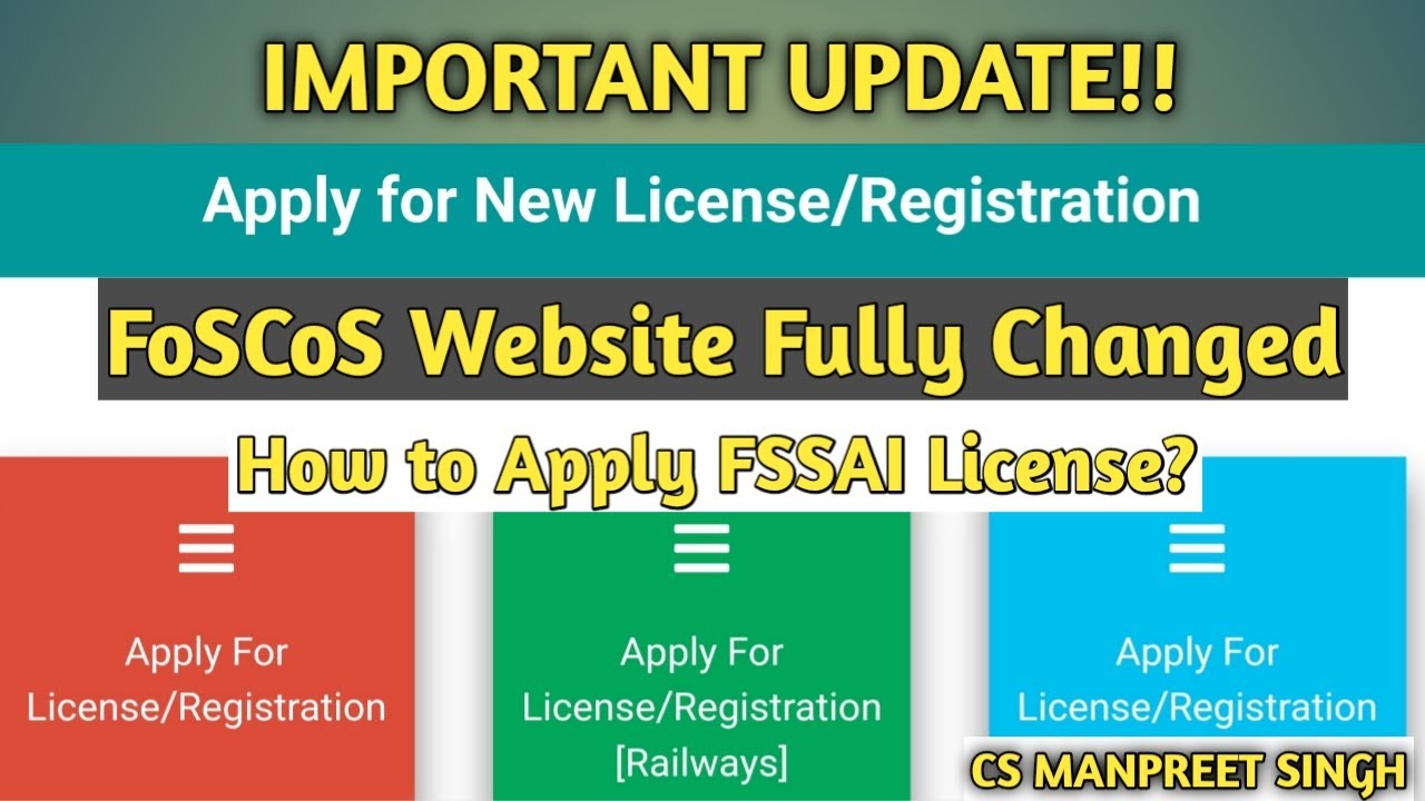 FOSCOS WEBSITE FULLY CHANGED || NEW PROCESS TO LOGIN OR APPLY FOR LICENSE/REGISTRATION