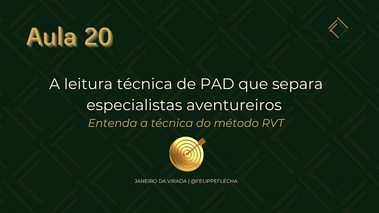 Aula 20  -  A leitura técnica de PAD que separa especialistas de aventureiros