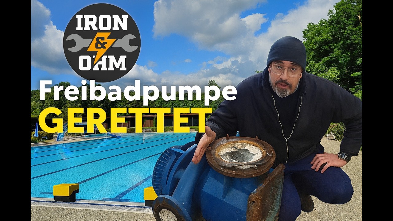 Freibad Pumpe gerettet #50 Jahre alte Pumpe #Freibad Förderverein #Basteln