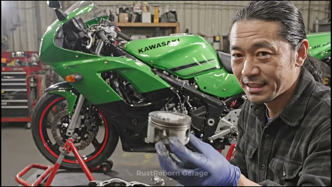 Abandoned Kawasaki Ninja 2-Tak Found in Warehouse… FULL Cinematic ASMR Restoration!