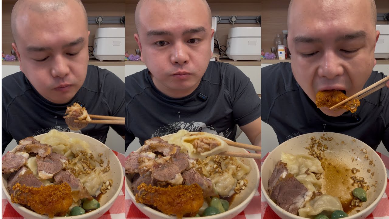 A Perfect Comfort Meal: Sauced Beef, Dumplings & Fried Wings 