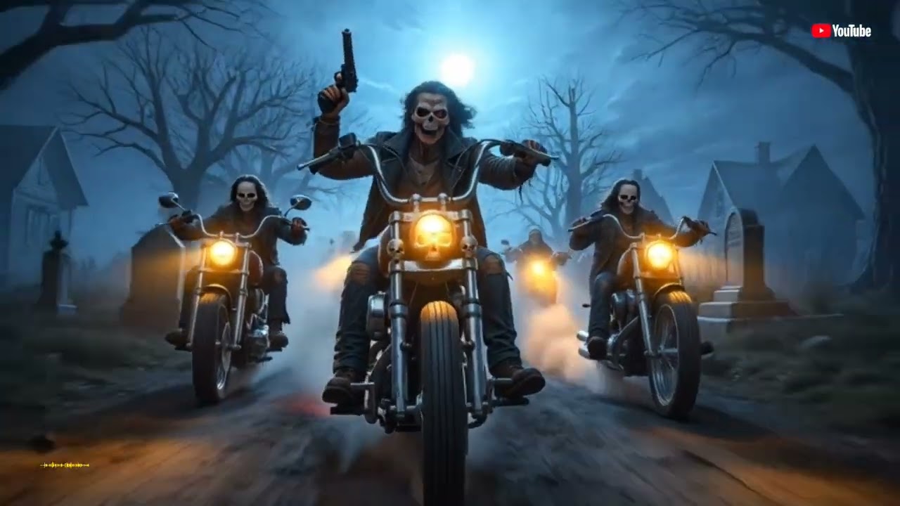 Midnight Highway Ride 🏍️ Dark Rock Biker Cinematic Journey