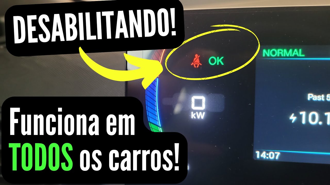 Desativar aviso sonoro cinto de segurança do BYD Dolphin Mini ou Qualquer carro! Sem GASTAR NADA!