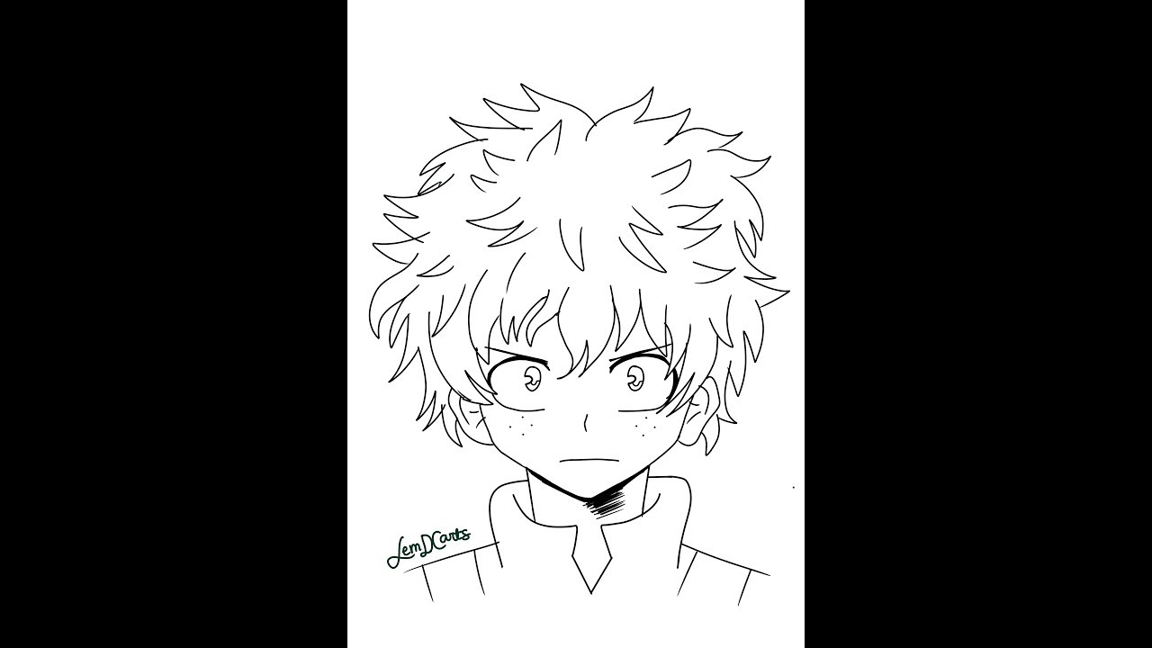 How I Draw Izuku Midoriya in MediBang Paint on Android?