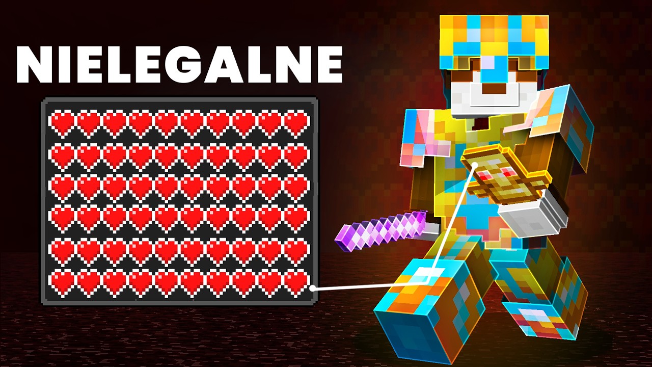 Zdobyłem NIELEGALNIE MAKSYMALNĄ ILOŚĆ SERC w Minecraft!