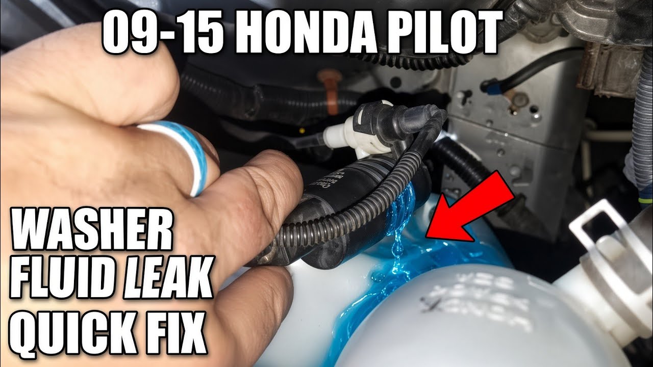 09-15 Honda Pilot Windshield Washer Fluid Leak Fix 