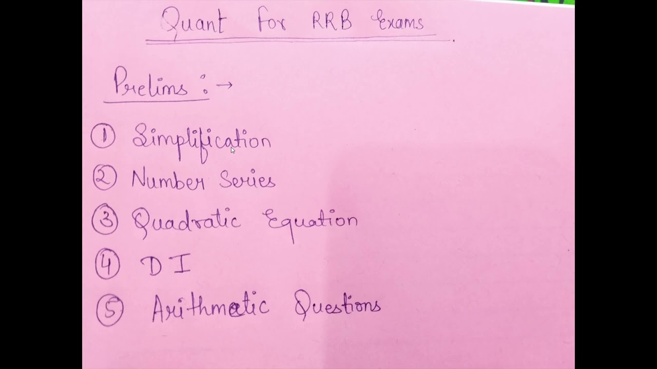 My Quant strategy for bank exams Part 1 || teachers you can follow || 