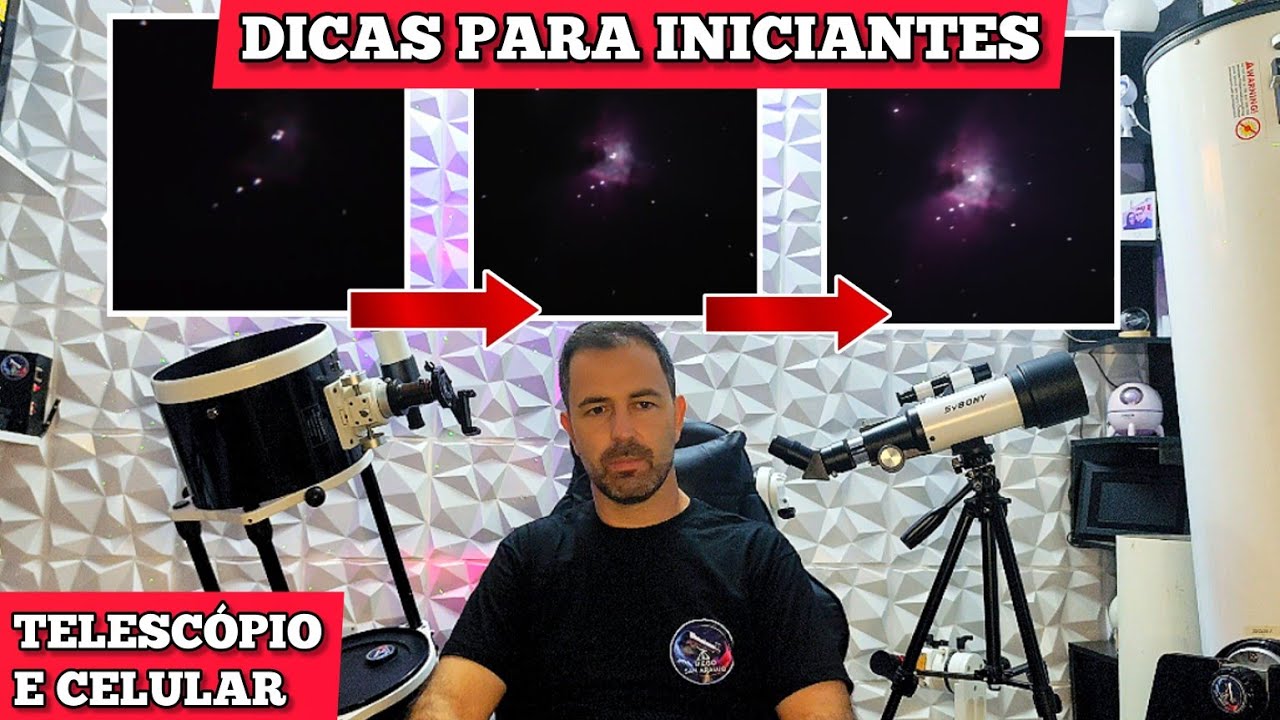 Mais exposição em VÍDEO! Dicas usando TELESCÓPIO e CELULAR 
