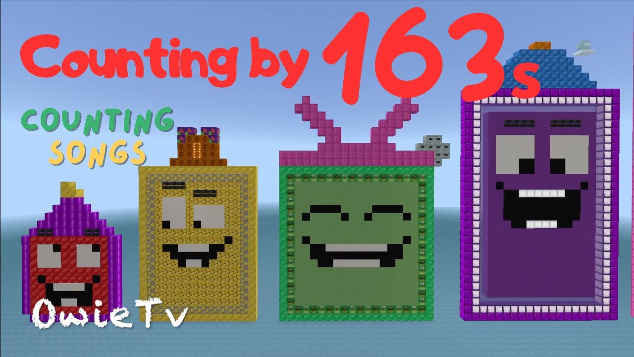 Counting by 163 Song | Minecraft Numberblocks Counting Songs for Kids | Math Songs for Kids