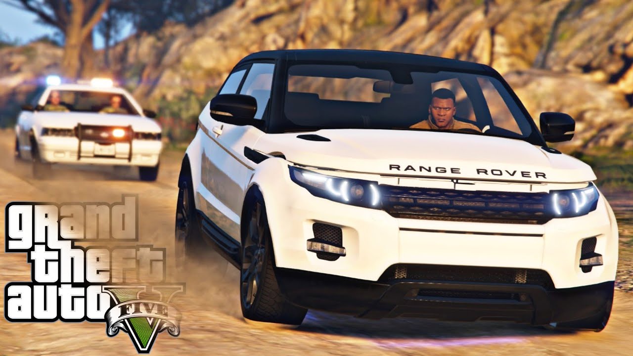 GTA V :  FUGA DA POLÍCIA DE RANGER ROVER EVOQUE : GTA 5 MODS
