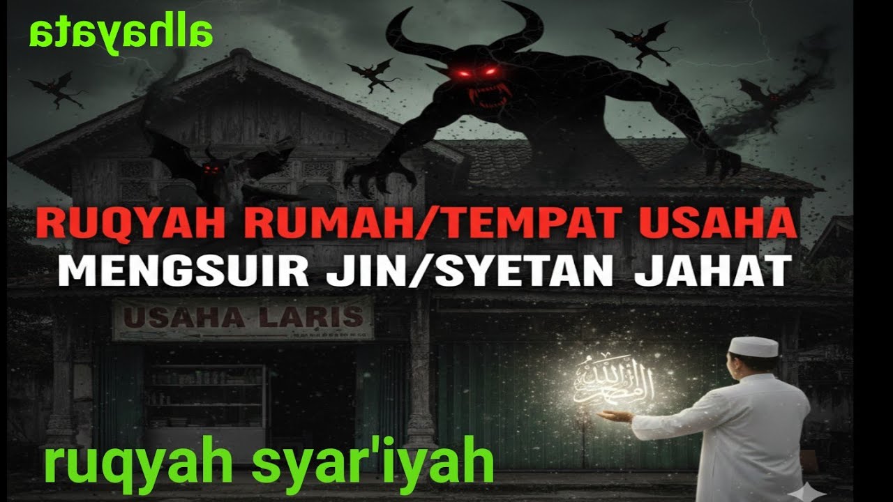 RUQYAH RUMAH TEMPAT USAHA , MENGUSIR JIN DAN SYETAN JAHAT@al-hayata#ruqiyah#ruqiyahsariyah #alquran