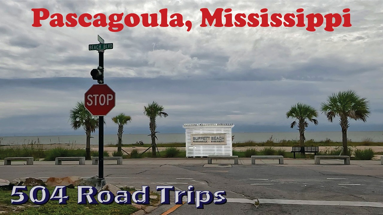 ⁴ᴷ City Drive #035 - Pascagoula, Mississippi