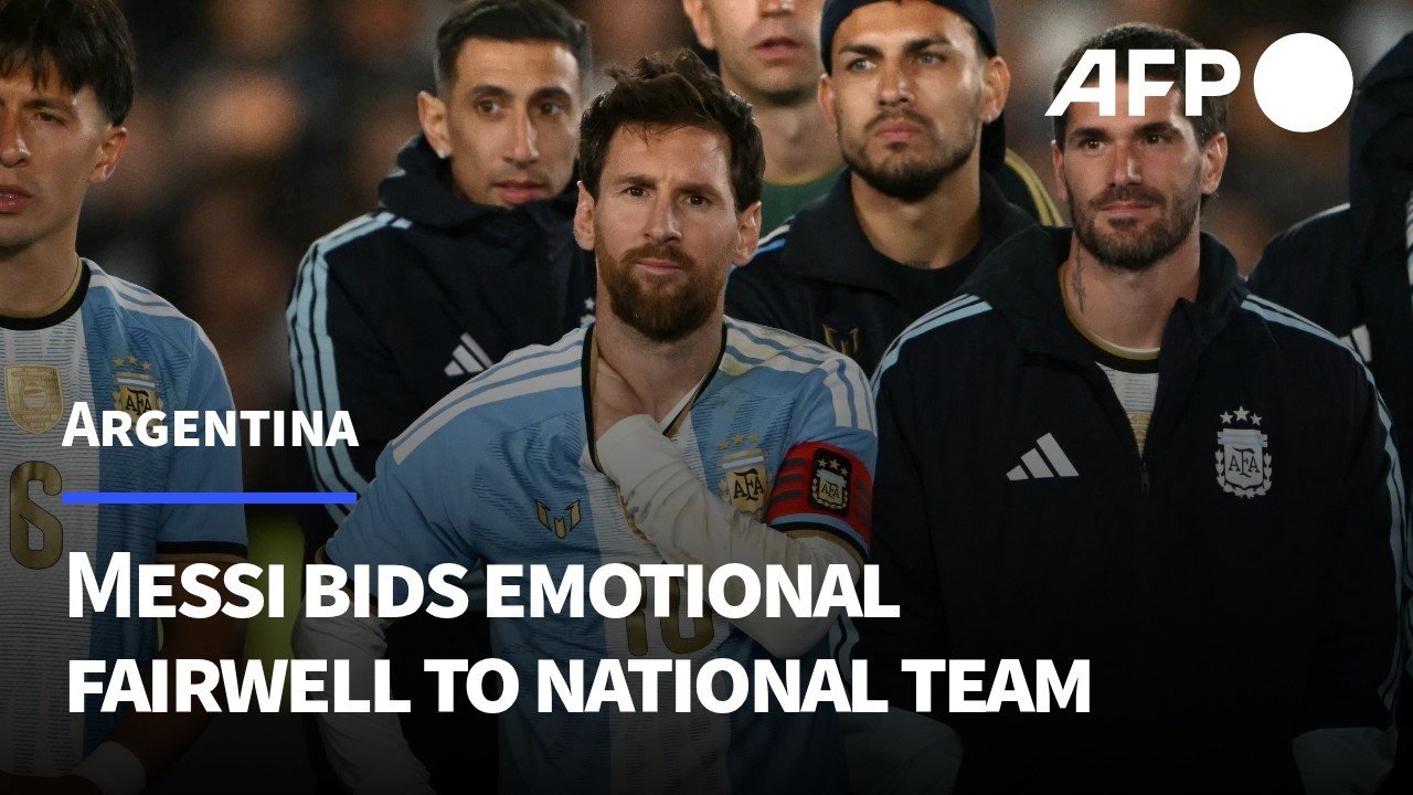 Messi bids farewell as he retires from Argentina national team | AFP