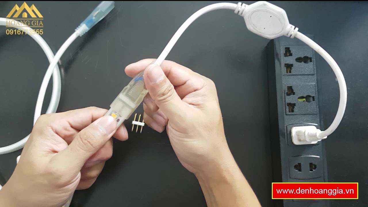 Hướng dẫn c&aacute;ch nối nguồn c&aacute;c loại đ&egrave;n led d&acirc;y - Đ&egrave;n Led Ho&agrave;ng Gia