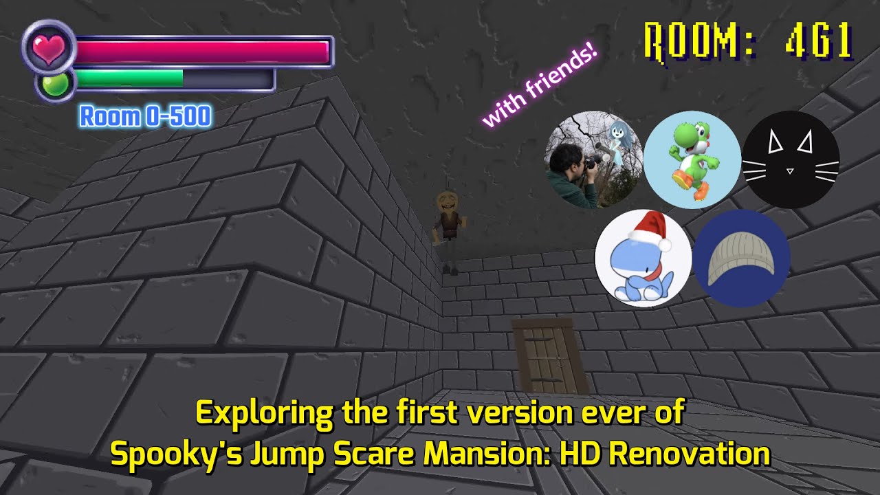 Let's explore the first version of Spooky's Jump Scare Mansion: HD Renovation!