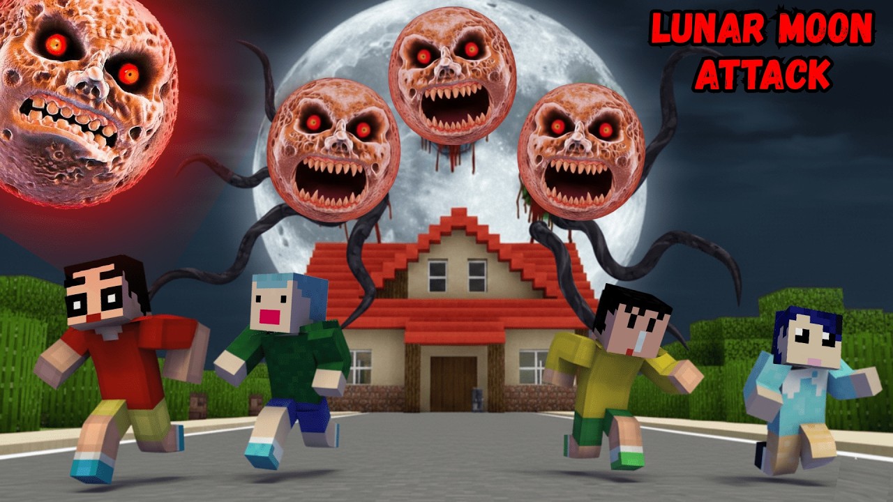 SHINCHAN Found Horror LUNAR MOON In Minecraft😱😨