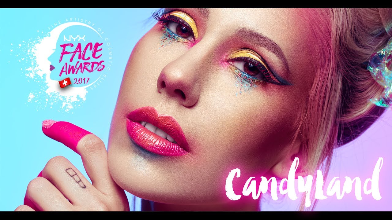 ∆ Switzerland NYX Professional Makeup FACE AWARDS 2017 | TOP 10 - CANDYLAND | Harlequin' Girl