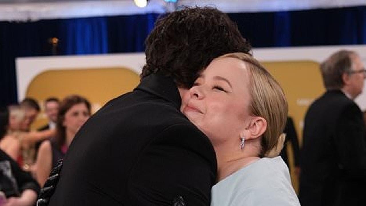 Bridgerton stars Nicola Coughlan and Luke Newton reunite at SAG Awards