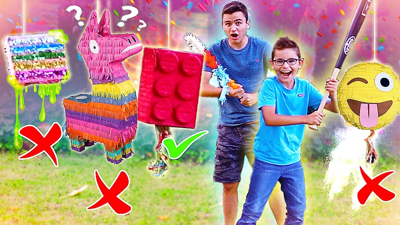 NE JAMAIS CHOISIR LA MAUVAISE PINATA  + SURPRISE - Anniversaire Swan 10 ans