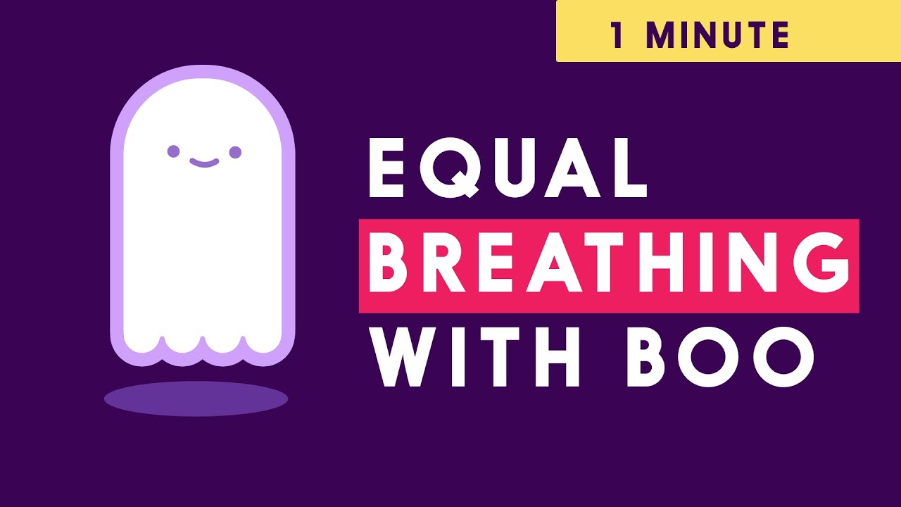1-min Family Friendly Breathing Exercise | Boo the Ghost - Halloween Special!