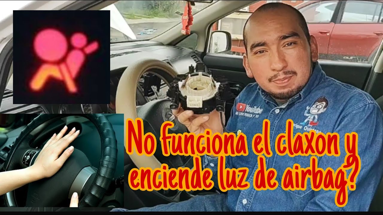 No funciona el cláxon y enciende luz de bolsa de aire (airbag) TIIDA, VERSA, MARCH. (Reloj espiral)