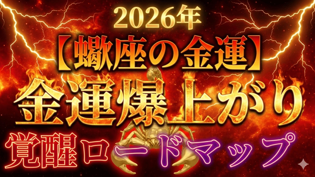 【緊急】蠍座のあなたへ。この動画を見逃すと、向こう12年『損』し続けることになります。