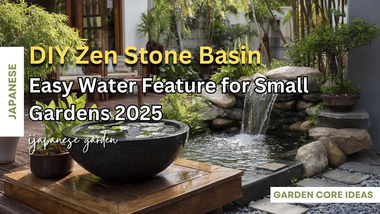 DIY Zen Stone Basin: Easy Water Feature for Small Gardens 2025