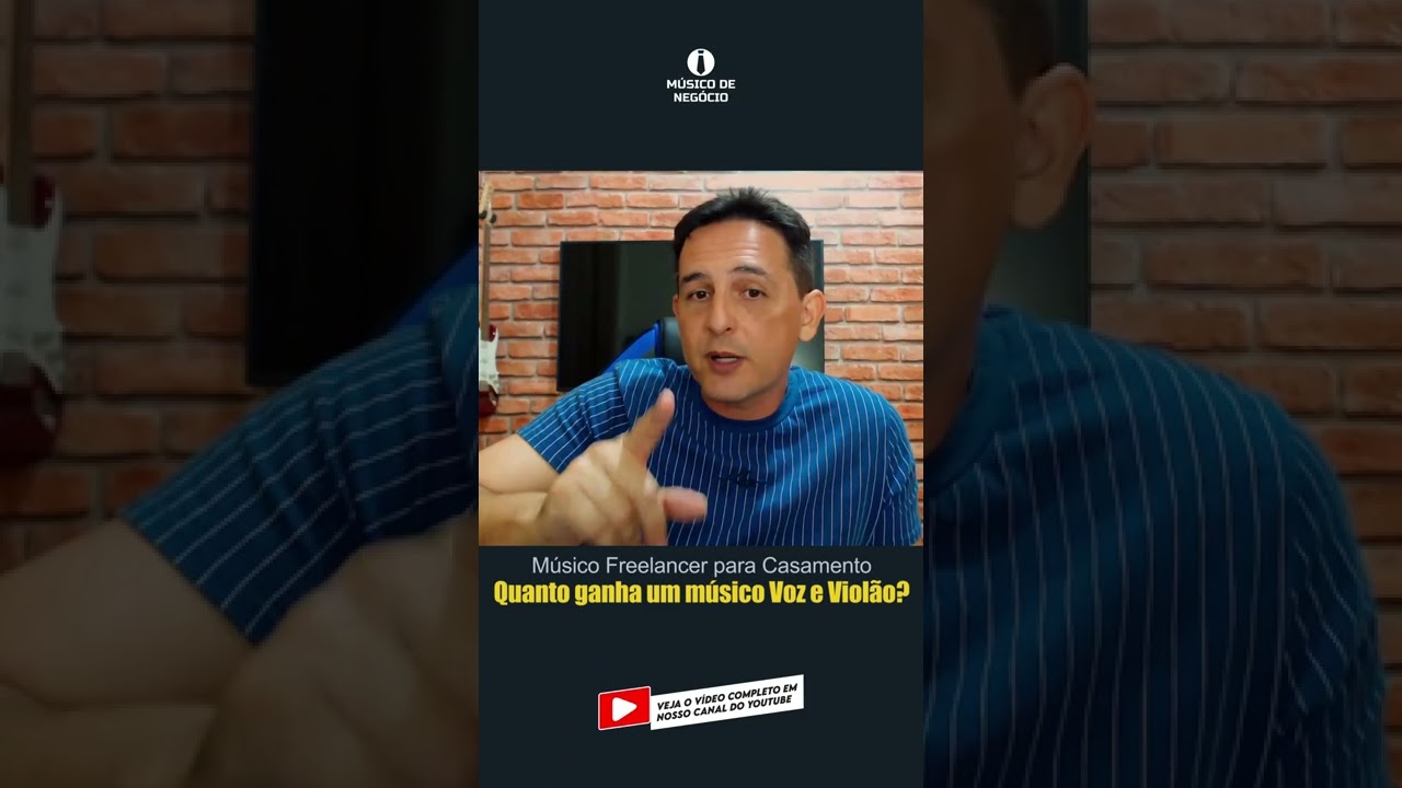 Quanto ganha um m&uacute;sico Voz e Viol&atilde;o que tem som, tocando como Freelancer | M&uacute;sico de Neg&oacute;cio #shorts