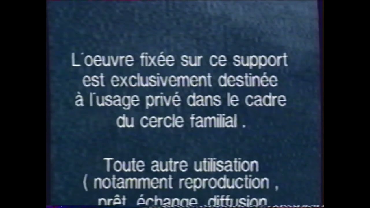 TF1 Video Warning Screen (1991-1998 France)