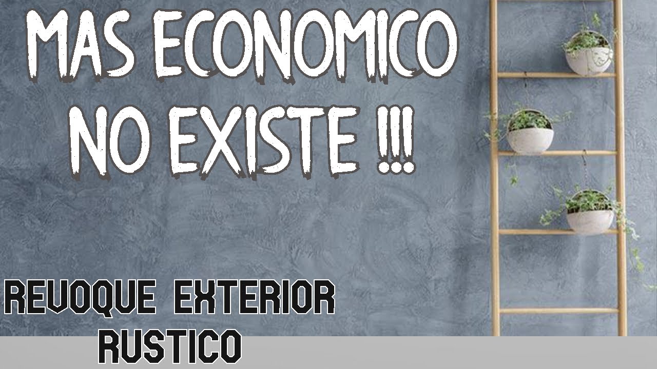 revoque exterior rustico//muy fácil y económico