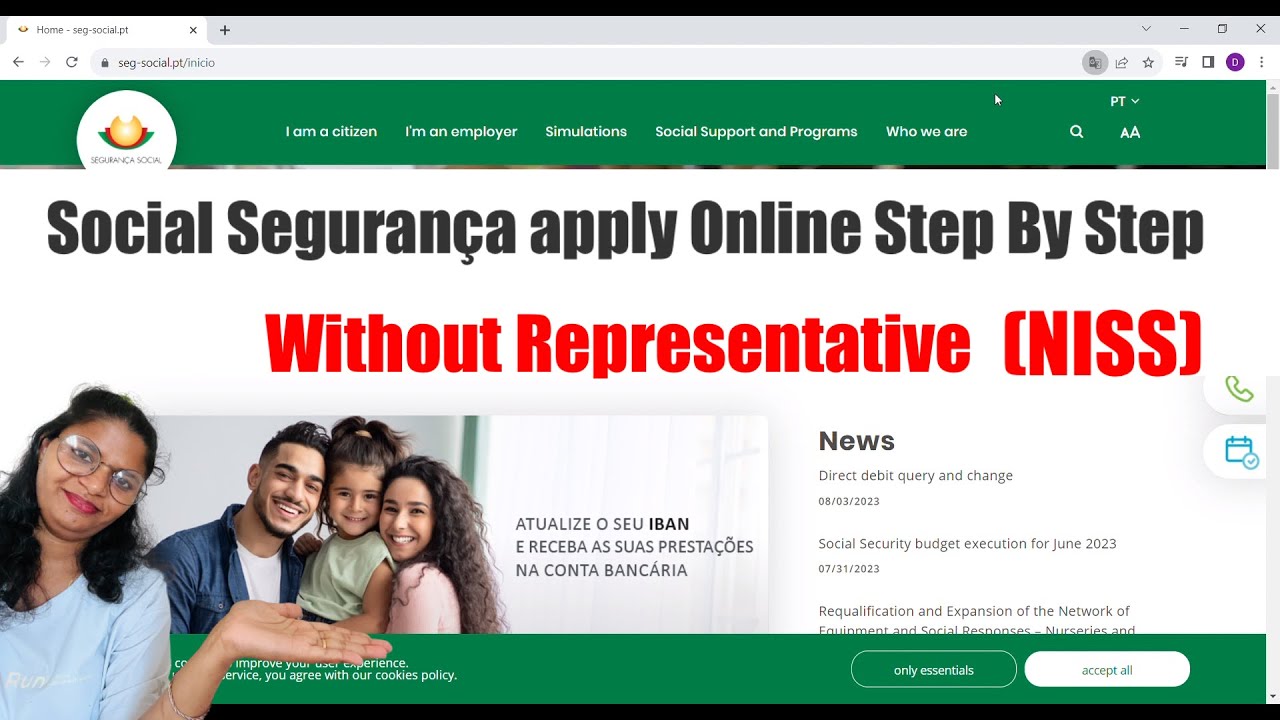 How Apply 🇵🇹Segurança Social Online|Niss Number Apply Online|Tax Number Apply Online