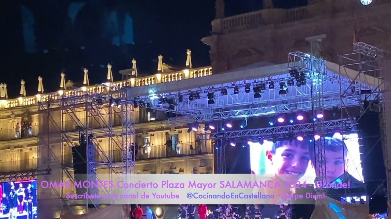OMAR MONTES Concierto Salamanca Plaza Mayor 2024 en Directo un Gran Tipo! Un gran Directo! ❤️✅✨