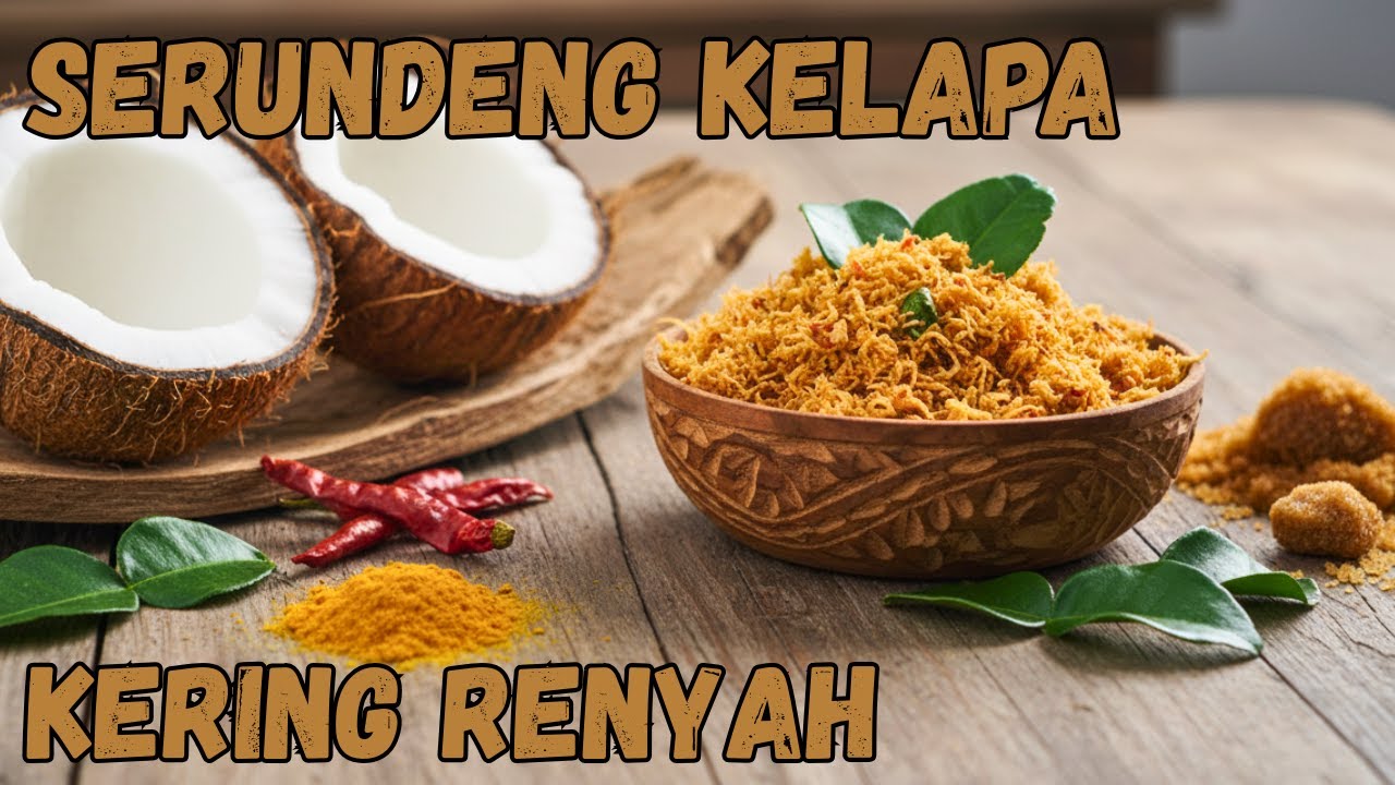 RESEP SERUNDENG KELAPA KERING RENYAH DAN TAHAN LAMA