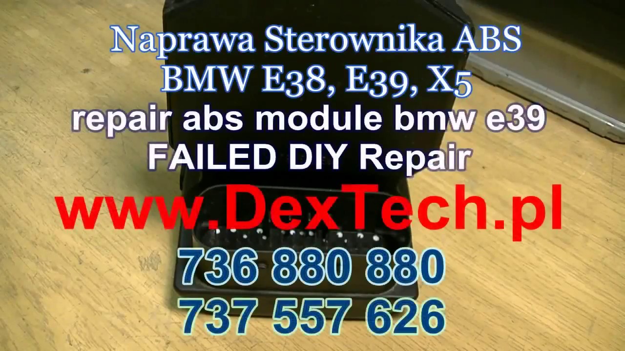 Naprawa sterownia ABS BMW E39 E38 X5 Repair module ABS E39 0265900001