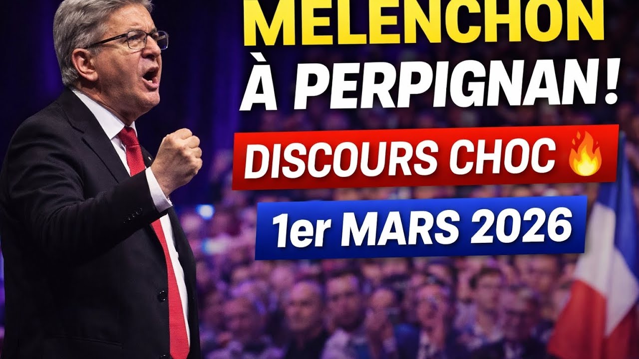Jean-Luc Mélenchon en Meeting à Perpignan 🇫🇷 | Discours du 1er Mars 2026