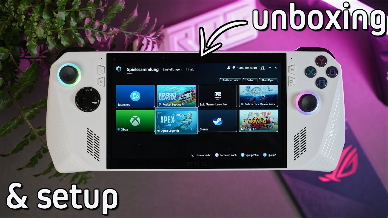 ASUS ROG Ally | Unboxing und Setup Tutorial | Ein Windows PC für unterwegs? | Deutsch