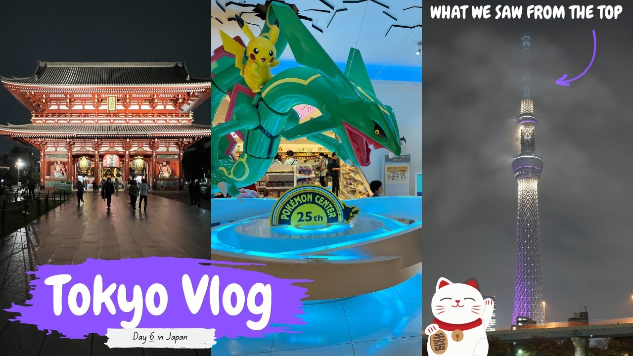 🇯🇵 TOKYO tropical storm day ✦ Shopping for anime merch, Pokemon Center & SKYTREE! (JAPAN vlog day 6)
