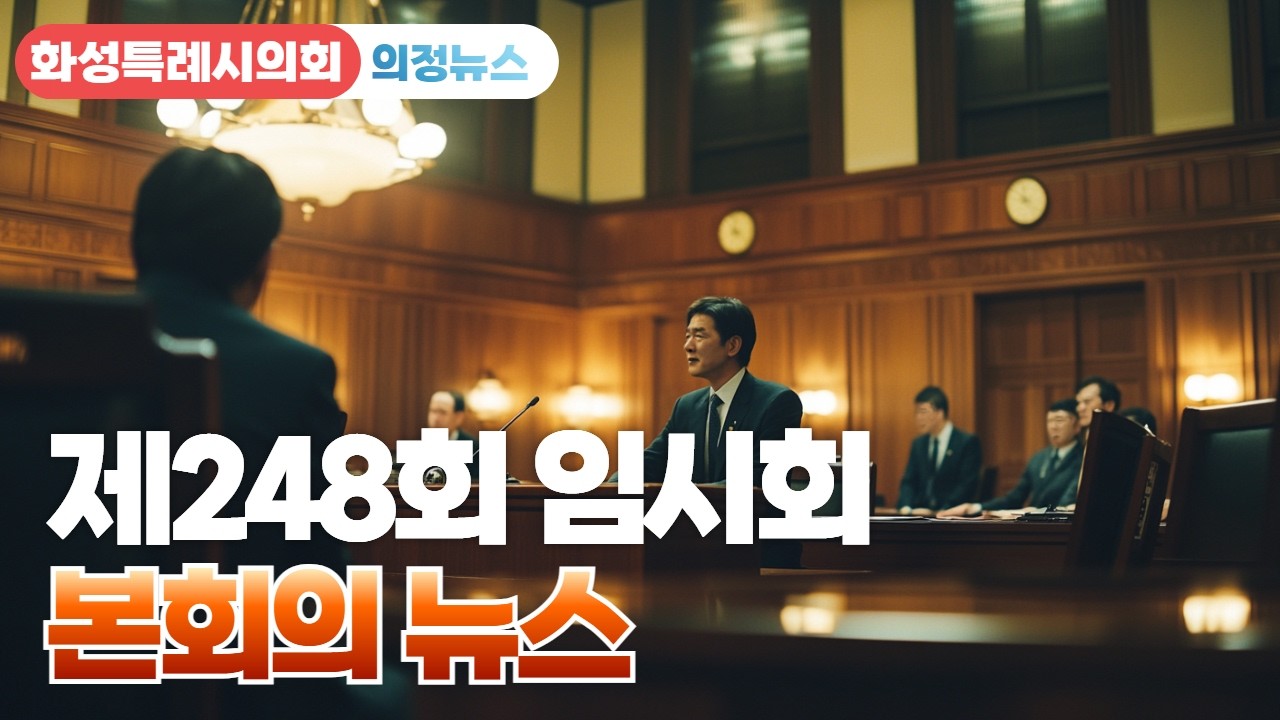 화성시의회 제248회 임시회 본회의 뉴스