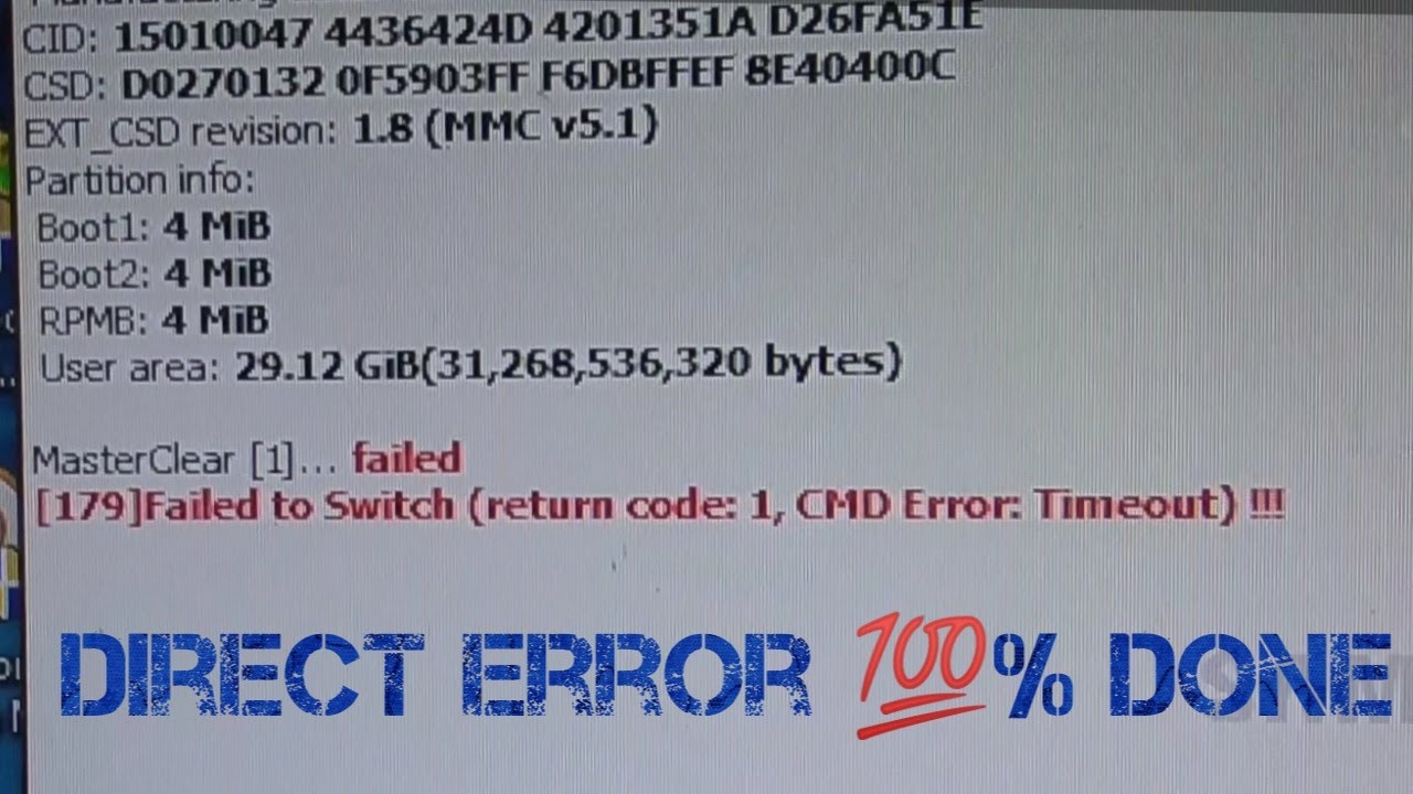 ufi box direct error hampir vonis angkat emmc tested