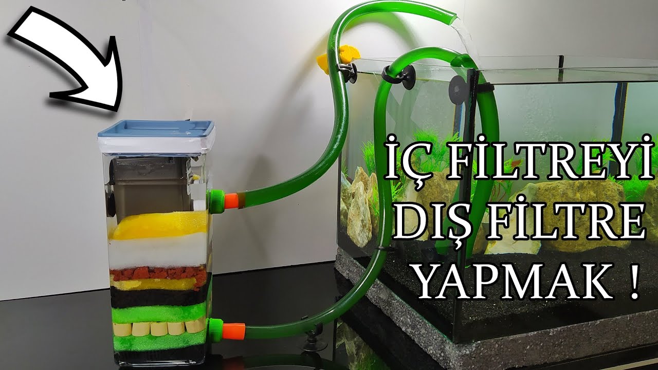 Gerçek Bir Dış Filtre Yapmak Bu Kadar Kolay | Yüzlerce Lira Vermeye Gerek Yok | DIY External Filter