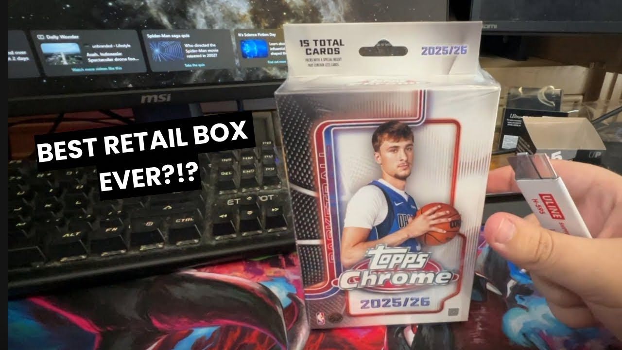 The Best Retail Box of all Time?! 2025 Topps Chrome Basketball Hanger Box Opening 🔥