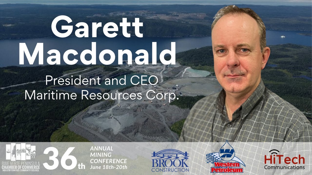 Garett Macdonald | President and CEO Maritime Resources Corp.