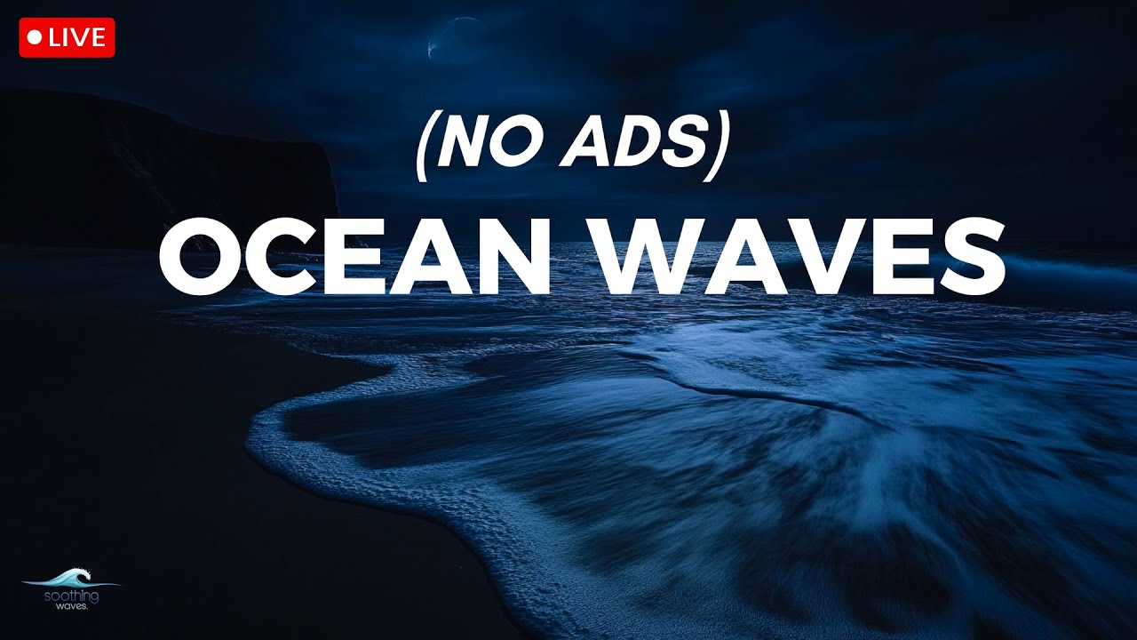 🔴 Ocean Waves for Deep Sleep | Ocean Sounds For Deep Sleeping With A Dark Screen And Rolling Waves