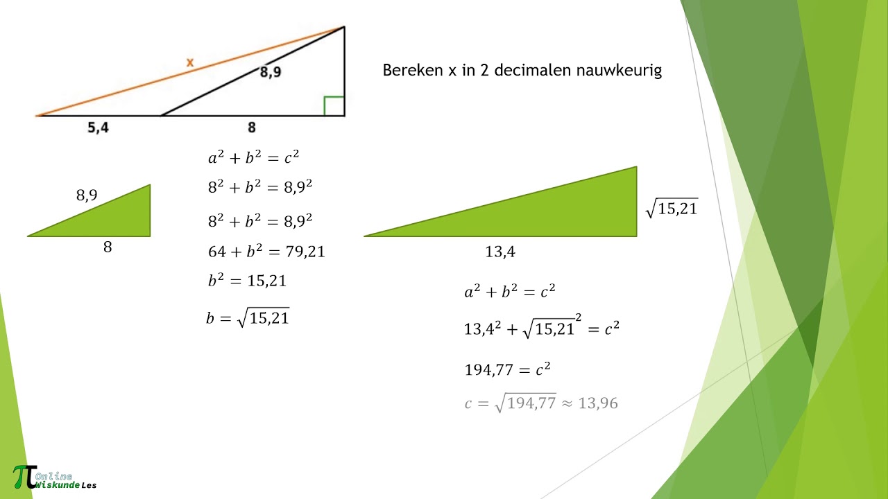 Pythagoras gebruiken