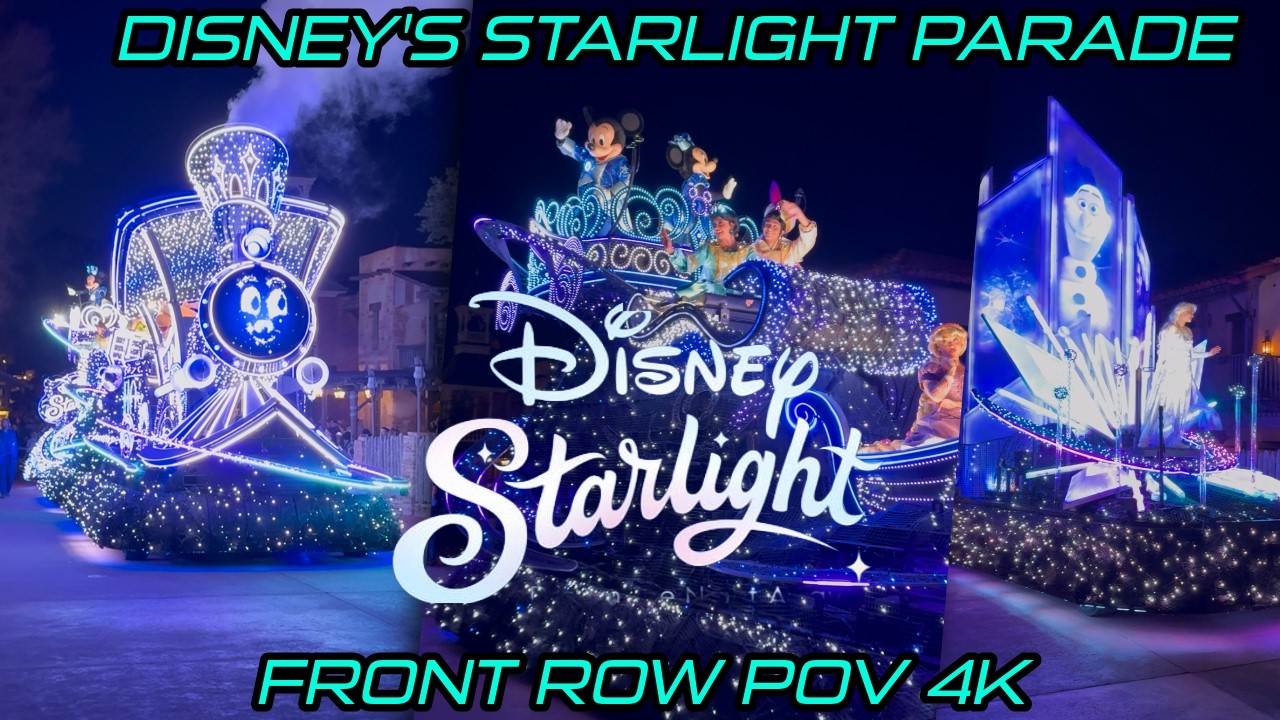 DISNEY'S STARLIGHT PARADE 4K FRONT ROW POV