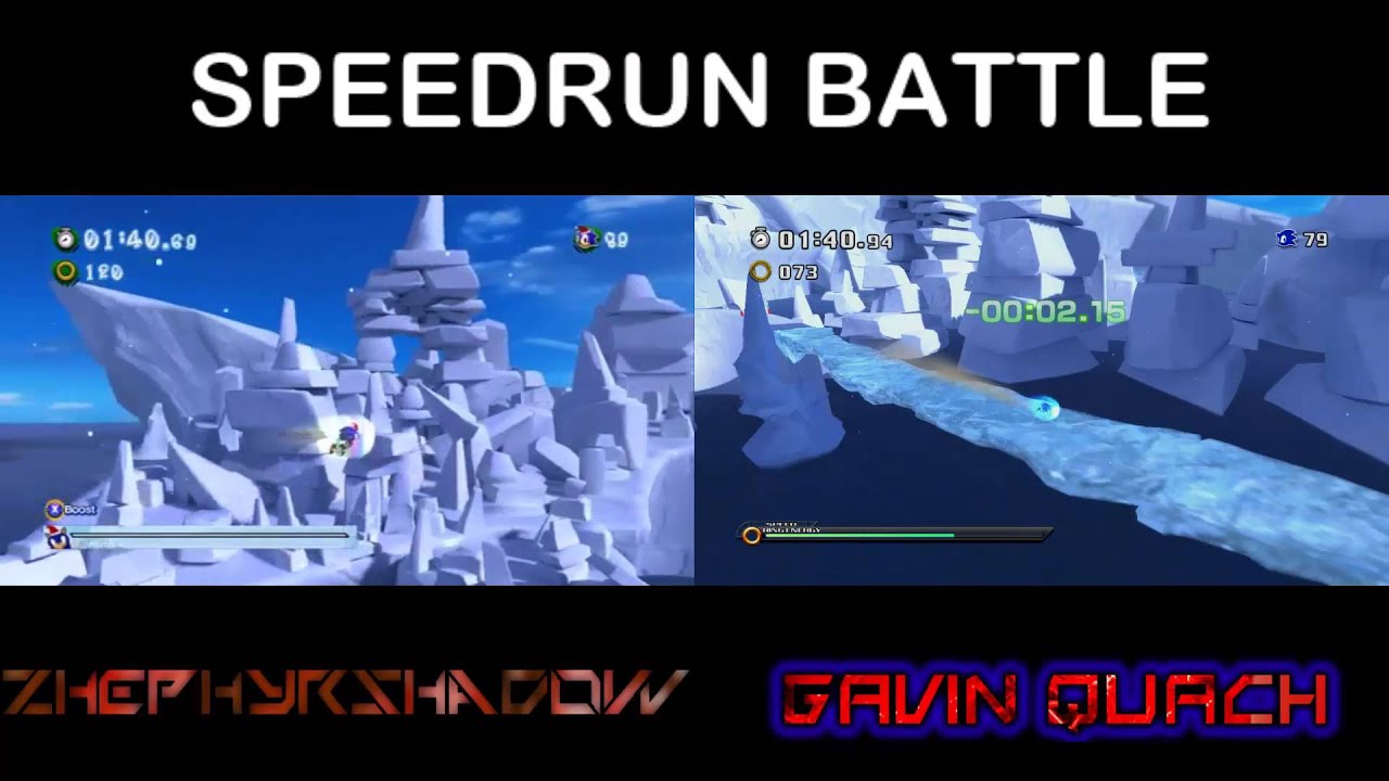 Sonic Generations Speedrun Battle - ZephyrZhadow vs Gavin Quach Unleashed Project Cool Edge