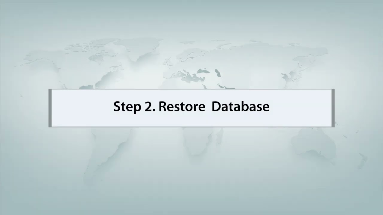 ZKBio CVSecurity-How to Restore Database