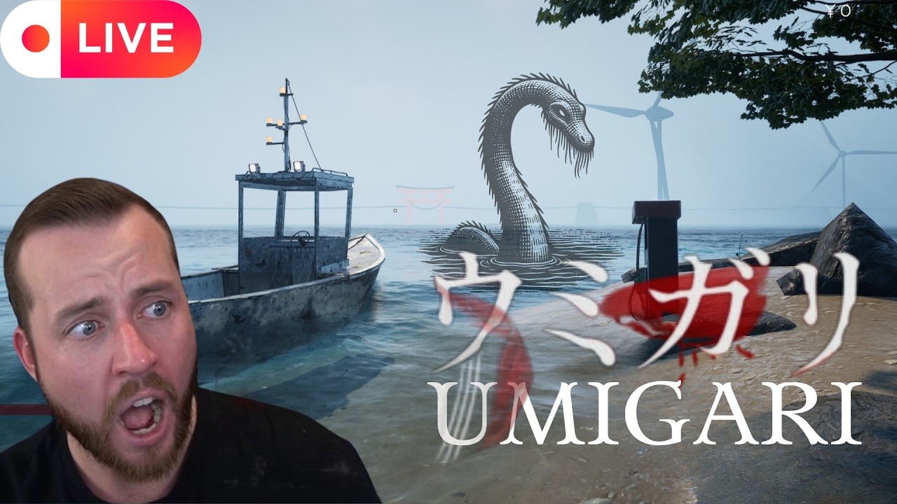 [LIVE] Alone At Sea Chased By Monsters and Catching Cursed Fish | Umigari - Chilla's Art