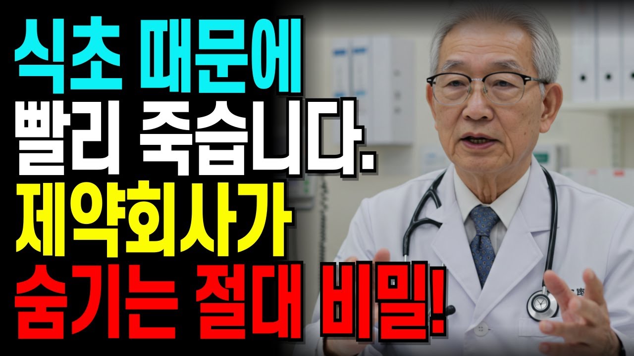 60대 이상 절대 마시면 안되는 식초의 진실｜50년 진료 경험의 서울대 의사가 긴급경고｜간 망가지기 전에 당장 중단하세요｜노후건강｜시니어경고｜건강정보